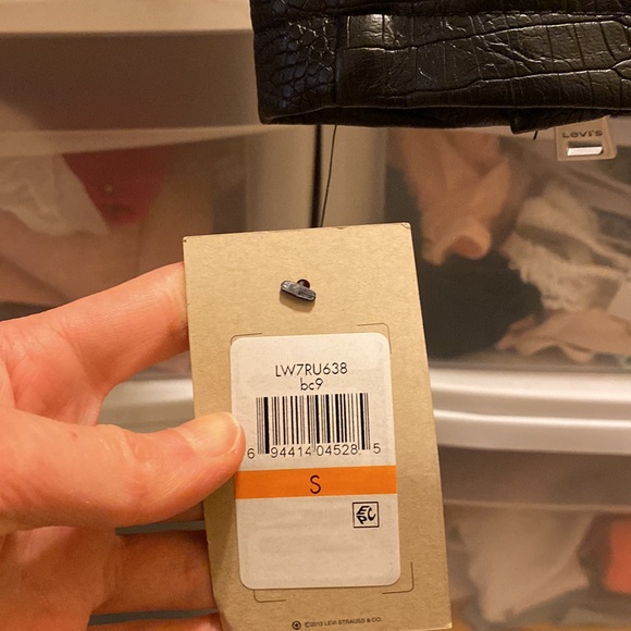 NWT Levi's Croc Vegan faux Leather Asymmetrical Moto Zip motorcycle biker Jacket - Picture 13 of 16